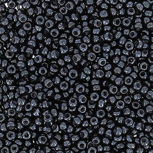 Perla Preciosa 15/0 - 1,5 mm Jet Hematite x 20 g