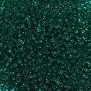 Perla Preciosa 15/0 - 1,5 mm, colore smeraldo, 20 g
