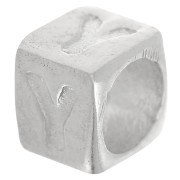 Perla cubo alfabeto 5x4 mm con foro grande - Y - Argento 925 x1|raw }}