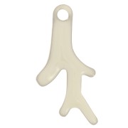 Ciondoli in corallo 16x8 mm in resina epossidica - Crema x6|raw }}