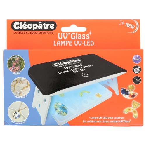 Mini lampada UV-LED Cleopatra per resina UV'GLASS - 24W - Nero x1
