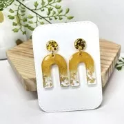 Assortimento di 9 vasi di accessori Cleopatra per resina - Oro - Argento