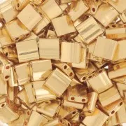 Miyuki Tila Beads 5x5x1.9 mm TL-191 - Placcato oro 24kt - confezione da 50g