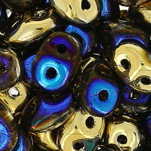 SuperDuo mm. 2.5x5 Crystal California Blue x10g