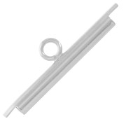 Terminale tessitura rocaille e delica Miyuki 20 mm - rodiato