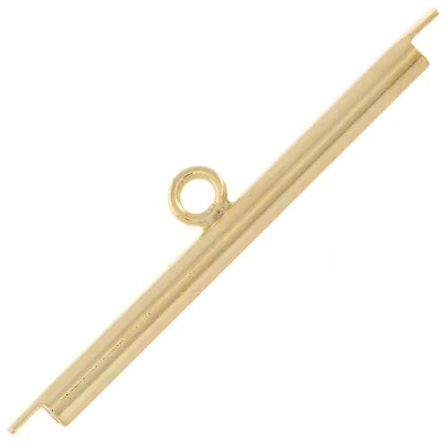Terminale tessitura rocaille e delica Miyuki 30 mm - Dorato con oro fino