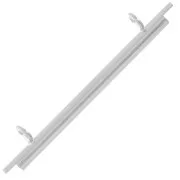 Terminale tessitura rocaille e delica Miyuki 35 mm - Rodio x1