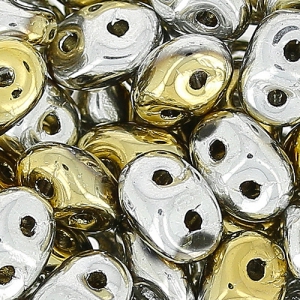 SuperDuo mm. 2.5x5 Crystal California Silver x10g