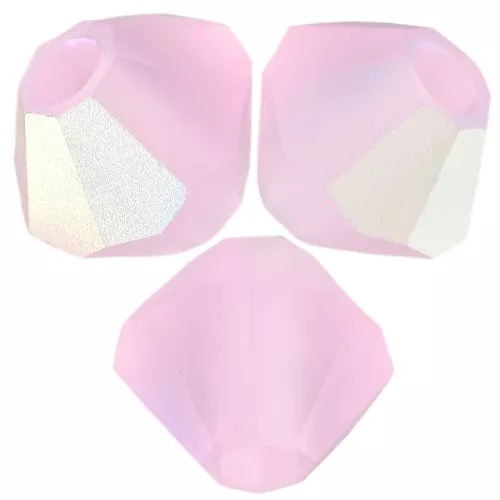 Biconi Preciosa - 6 mm - Pink Sapphire AB matt x12