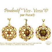 Perle di vetro Piros® by Puca® 2x5 mm - Cafe Caramel x10g