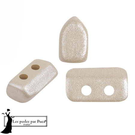 Perle di vetro Piros® by Puca® 2x5 mm - Cafe Creme x10g