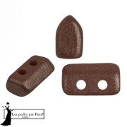 Perle di vetro Piros® by Puca® 2x5 mm - Cioccolato x10g