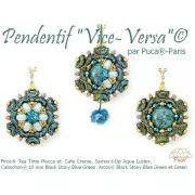 Perle di vetro Piros® by Puca® 2x5 mm - Cioccolato x10g