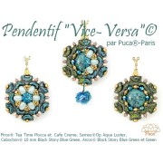 Perle di vetro Piros® by Puca® 2x5 mm - Lemon Tea x10g