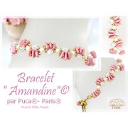 Perle di vetro Piros® by Puca® 2x5 mm - Milky Apricot x10g