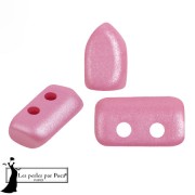 Perle di vetro Piros® by Puca® 2x5 mm - Milky Pink x10g|raw }}