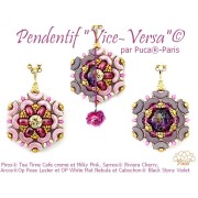 Perle di vetro Piros® by Puca® 2x5 mm - Milky Pink x10g