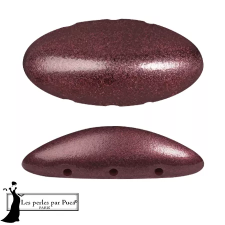 Athos 3D 3 fori® di Puca® 20x10 mm - Cherry Metallic Mat x1