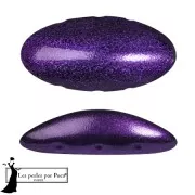 Jet - Athos 3D 3 trous® par Puca® 20x10 mm - Dark Lilac Metallic Mat x1 Athos 3D 3 trous® par Puca® 20x10 mm - Dark Lilac Metallic Mat x1