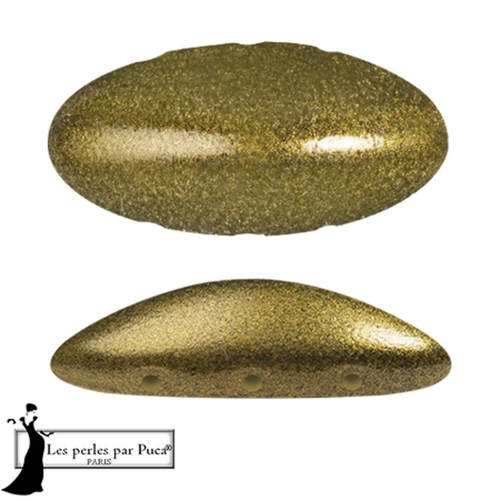 Athos 3D 3 fori® di Puca® 20x10 mm -Gold Metallic Mat x1