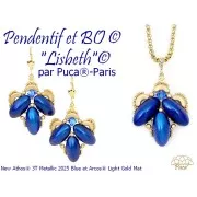 Athos 3D 3 fori® di Puca® 20x10 mm - Green Forest Metallic Mat x1