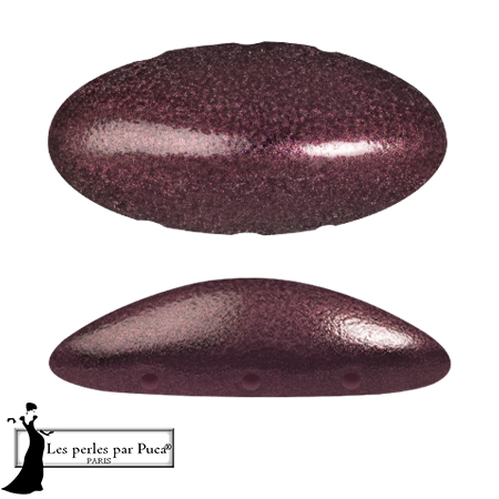 Athos 3D 3 fori® di Puca® 20x10 mm - Old Red Metallic Mat x1