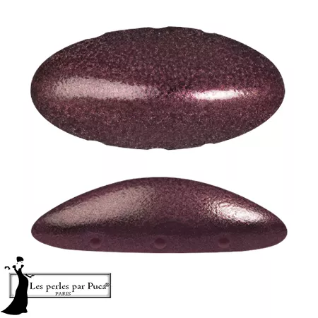 Athos 3D 3 fori® di Puca® 20x10 mm - Old Red Metallic Mat x1