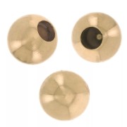 Terminale pallina per cordone 1,5 mm dorato x20