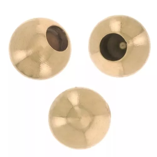 Terminale pallina per cordone 1,5 mm dorato x20