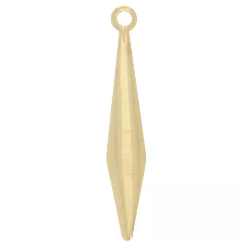 Zecchini rombo 20x3 mm - Dorato x6