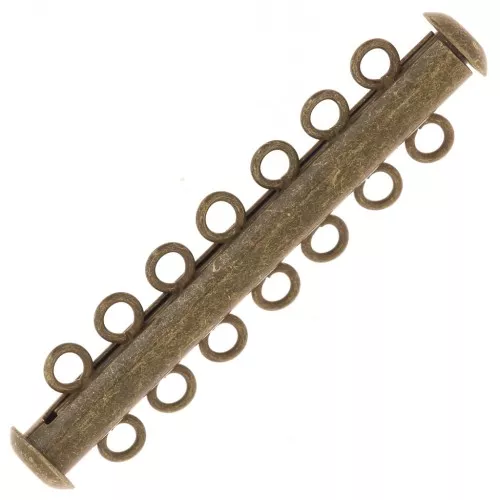 Chiusura scorrevole a 7 file 41 mm - Bronzo x1