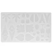 Stampo in silicone per pendenti e distanziatori in resina - Trasparente