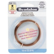 Filo di rame tondo da 0,64 mm - German Style Wire - Ottone anticato x 10 m