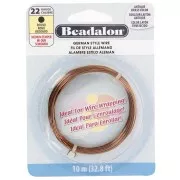 Filo di rame tondo da 0,64 mm - German Style Wire - Ottone anticato x 10 m