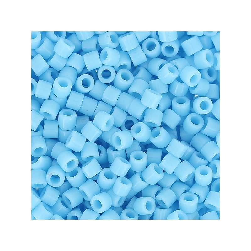 Perline Rocailles In Vetro Ceco Preciosa - Blu A Righe Opaco, Confezione Da 130 Pezzi (4,1 Mm)