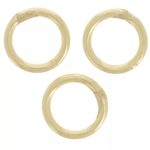 Anelli chiusi 7x1 mm Dorato x25