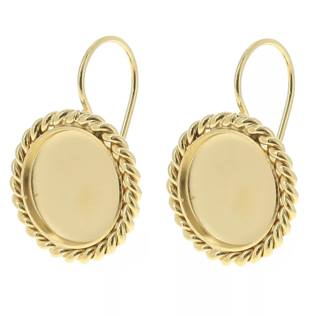 100 Ganci Per Orecchini In Ottone Bronzato 16mm - Per Creazioni Gioielli Fai Da Te - Foto 9