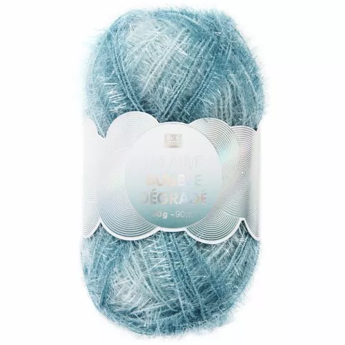 Creative Bubble - Filato all'uncinetto per spugna tawashi - Gradiente acqua x1