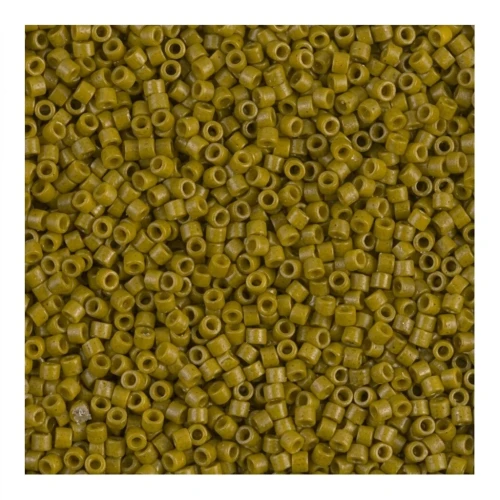 Miyuki Delica 11/0 DB2141 - Duracoat Opaque Spanish Olive x8g