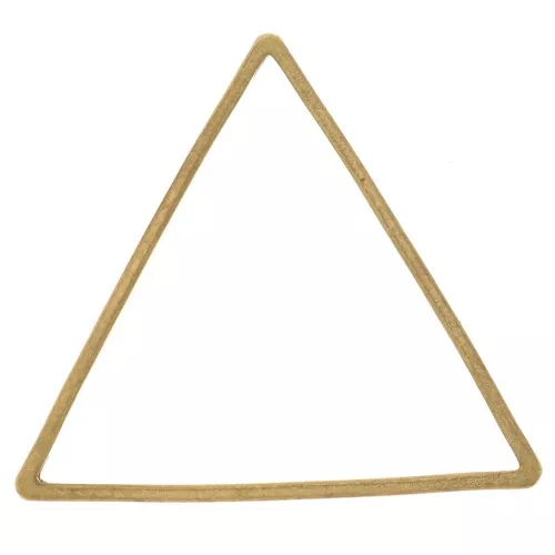 Anello di montaggio e tessitura a triangolo 17x20 mm - Ottone grezzo x1