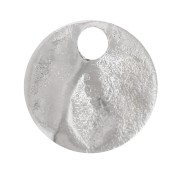 Zecchini accartocciati 6 mm - Argento x10