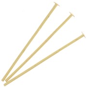 Chiodini a testa piatta 25x0,7 mm - produzione europea - Dorato x25