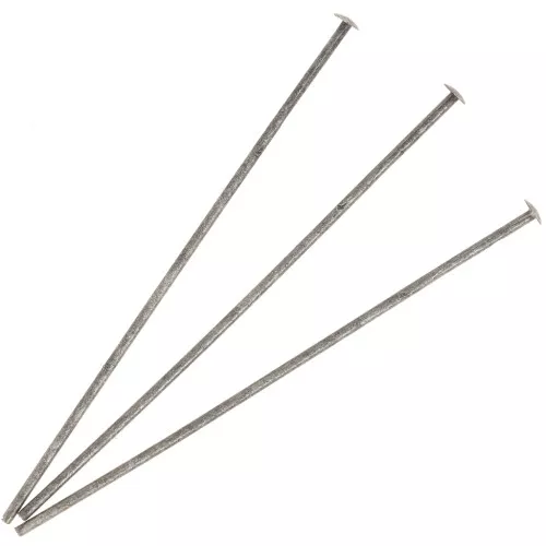Chiodini a testa piatta 40x0,7 mm - Produzione europea - Argento invecchiato x25