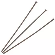 Chiodini a testa piatta 40x0,7 mm - Produzione europea - Rame invecchiato x25