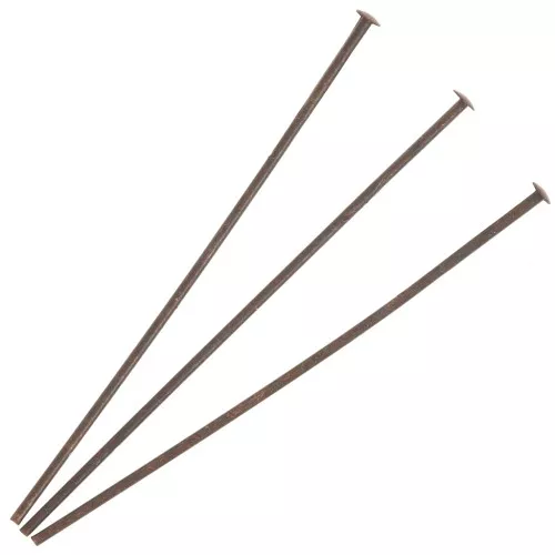 Chiodini a testa piatta 40x0,7 mm - Produzione europea - Rame invecchiato x25
