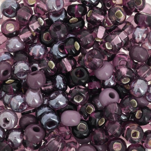Preciosa Perle di semi 6/0 4 mm - Mix Violet x20g