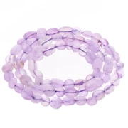 Perles nuggets irréguliers 5 - 6 mm pierre gemme - Light amethyst x40cm