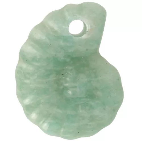Pendente in pietra semipreziosa a spirale 20x16 mm - Amazzonite x1