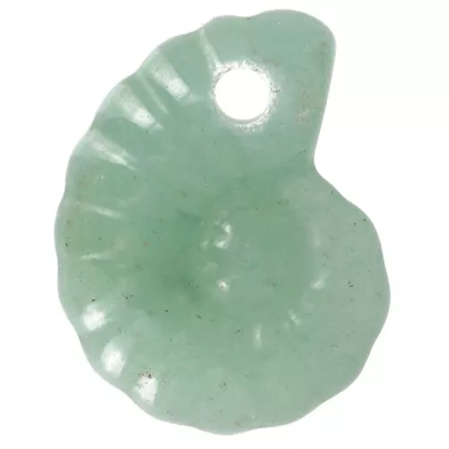Pendente in pietra semipreziosa a spirale 20x16 mm - Avventurina x1