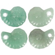 Pendente in pietra semipreziosa a spirale 20x16 mm - Avventurina x1